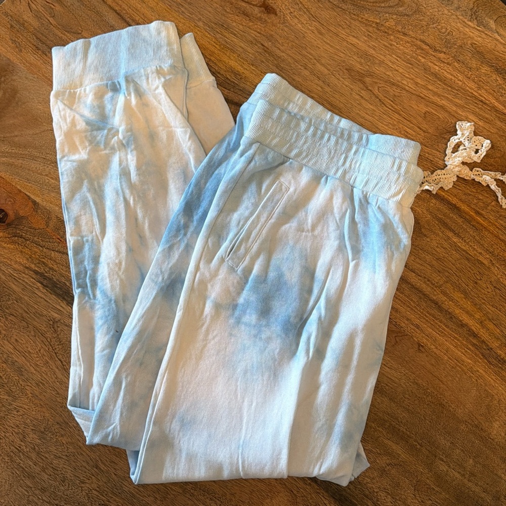 POL Sky Blue Tie-Dye Joggers NWOT